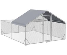 Walk-In Chicken Run, Hen House, with Roof, for Ducks, Chickens, Rabbits