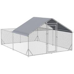 Walk-In Chicken Run, Hen House, with Roof, for Ducks, Chickens, Rabbits