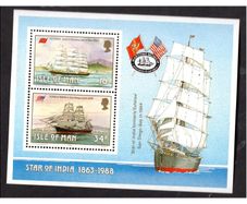 1988 Isle of Man Manx Sailing Ships Commemorative Stamps Miniature Sheet Mint Never Hinged (MNH)