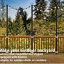 4pack 3M String Light Pole, Metal Outdoor String Light Pole, Suitable for Courtyard,Backyard,Garden,Patio,Party,Wedding Hanging Light Pole,Rustproof and Sturdy with Hooks. Image 4