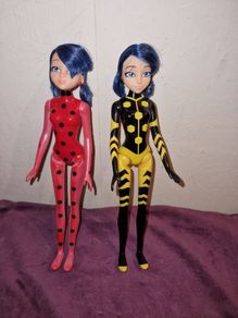 2 Miraculous Ladybug dolls