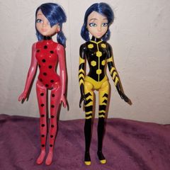2 Miraculous Ladybug dolls