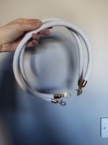 Handles for handmade bag, crochet bag handle. Pu Leather Bag Straps 2pcs