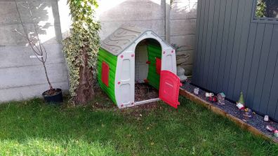 Children's outdoor playhouse