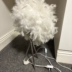 Feather ball desk lamp