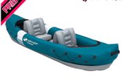 Kayak, Inflatable Canoe for 2 persons, Inflatable Boat, Paddle Boat with Robust PVC Outer Shell, Straps for Fastening Luggage (FREE SHIPPING)