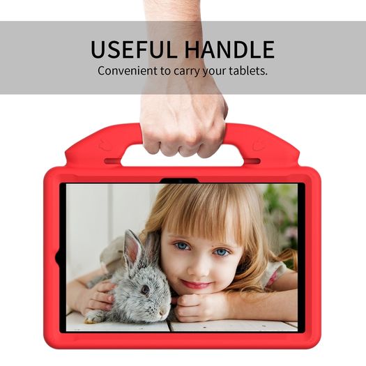 For Samsung Galaxy Tab A8 10.5 2021 Case Kids Shockproof Tablet Smart Cover With Thumbs UP EVA New Red - FHT04SMTK4