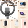 10" with 67" Extended Tripod Stand & Phone Holder for YouTube Video, Camera Led Ring Light for Streaming, Makeup, Selfie Photography Compatible with iPhone Android (FREE POSTAGE) Image 2
