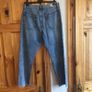 Bnwts Mango Ladies blue denim cropped frayed jeans size 12 including post Image 5