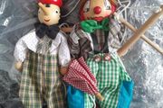 Puppets - Marionettes - Pinochio and Clown