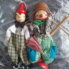 Puppets - Marionettes - Pinochio and Clown