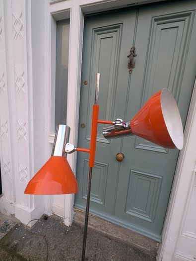 1960s Space Age double spotlight floor lamp