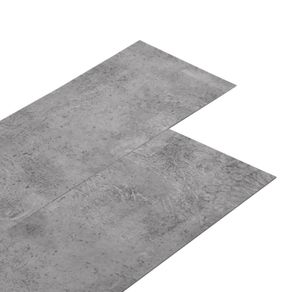 PVC Flooring Planks 5.02 m(sqr) 2 mm Self-adhesive Cement Brown