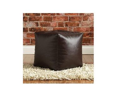 Footrest/Footstool/Puffe/Ottoman/Point Bean Bag Chair Cover Only, Medium Size, Brown (unfilled)