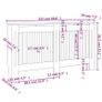Radiator Cover Anthracite 152x19x81.5 cm MDF Image 7