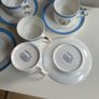 Newbridge Silverware  Designer Careleton Varney cups and saucers set Image 8