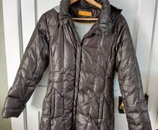 Frieda & Freddies New York Brown Puffer Coat.
