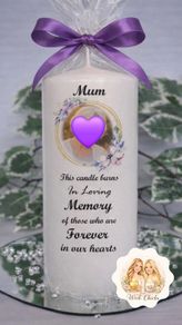 Personalised Mother's day candle
