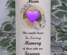 Personalised Mother's day candle