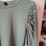 Lovely tops with beads - red velvet and mint size M Image 4