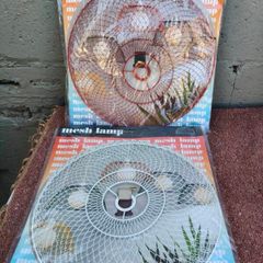 2 x Vintage Mesh Lampshades
