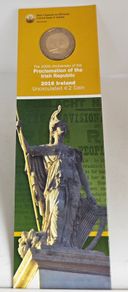 Ireland 2016 2 Euro Proclamation of Irish Republic Bookmark Brand New
