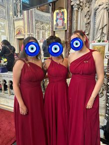 Burgundy Bridesmaid Dress / Ballgown / Classy Formal red dress