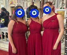 Burgundy Bridesmaid Dress / Ballgown / Classy Formal red dress