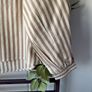 blouse Bnwt beige striped feminine frilled shoulder top size 38 Image 6