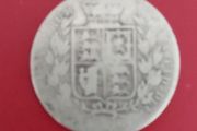 England 1882  Victoria 90% Silver Half Crown Coin