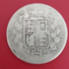 England 1882  Victoria 90% Silver Half Crown Coin