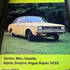 Vintage Hillman Hunter Hardback Repair Manual