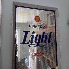 Very Rare Guinness Light Mirror 1979.