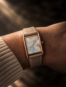 Cartier Tank Louis Trinity Gold Dial 18k Gold