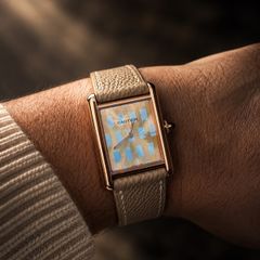 Cartier Tank Louis Trinity Gold Dial 18k Gold