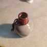 Japanese Ceramic Sake Bottle Vtg Pottery MADE IN JAPAN Image 5