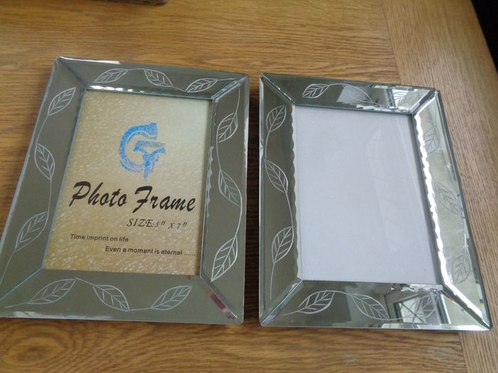 Glass Photo Frames x 2 for Sale