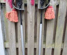Vintage Wrought Iron Fire Irons