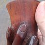 Pitcairn Islands Victorian Carved Hardwood Vase Image 10