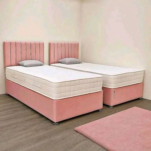 New Stylish single ,Double 4ft, 4ft6, King 5ft And 6ft Superking Sizes Divan Beds Instock. Drawers And Optional Tufted Mattresses Available. Free Delivery