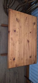 Solid handcrafted Lamp table