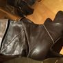 Vintage brown leather boots with heel Image 3