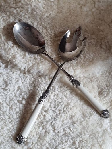 Newbridge Silverplated 2 Piece Salad Server Set