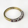 Eleven Stone Ruby and Diamond Ring in 18K Gold Image 3