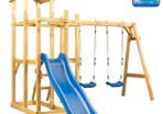 Playhouse with Slide Swing Ladder 285x305x226.5 cm