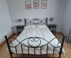 Bed, Mattress, 2 bedside lockers