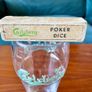 Rare Carlsberg Beer Early 20th Century Travel Poker Dice In Original Vintage Sliding Box Made in Denmark Image 2