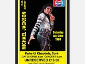 Michael Jackson Framed Poster Cork 1988