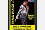 Michael Jackson Framed Poster Cork 1988