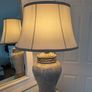 Large silver lamp Image 2
